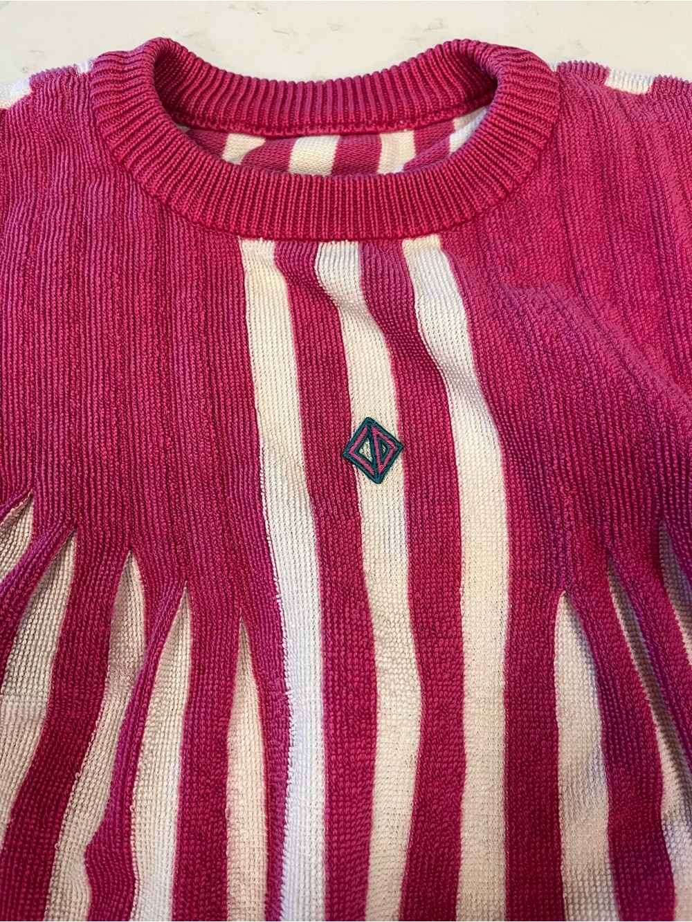 Christian Dior ✨RARE ✨ Vintage Stripe Crewneck Sweatshirt - 90s Luxury Retro - Picture 5 of 12